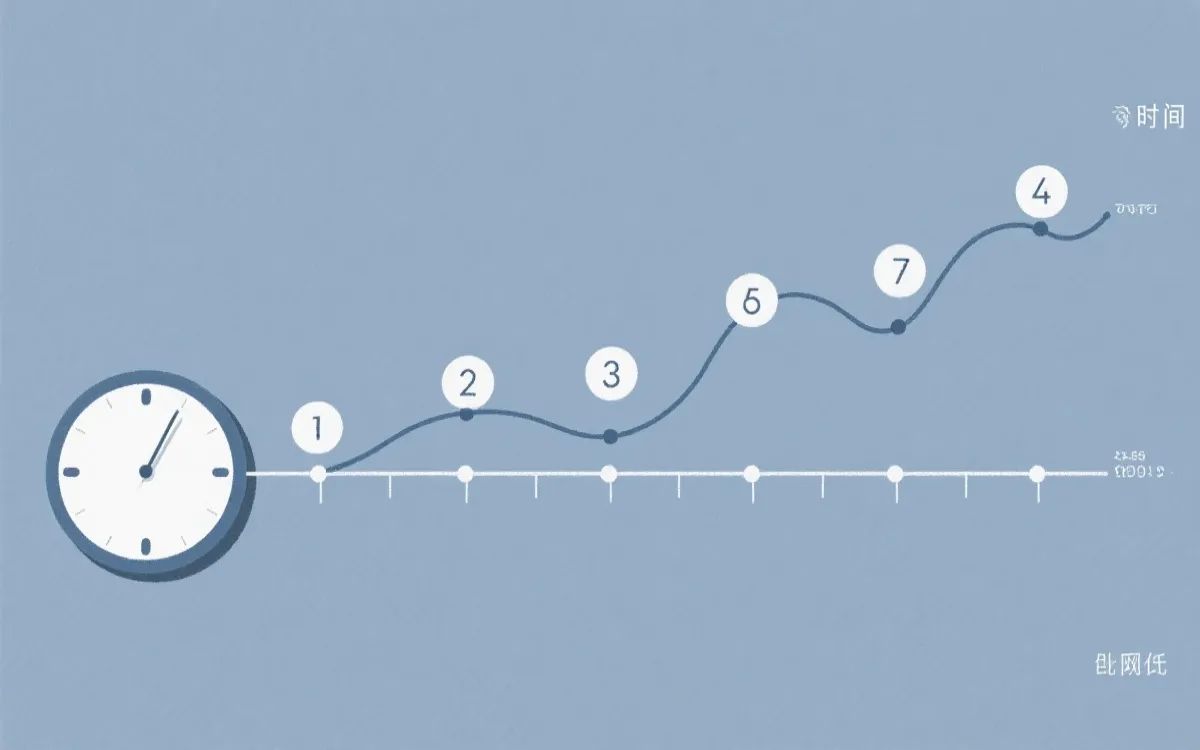 抽象的概率曲线与时间轴，象征滚球定价变化